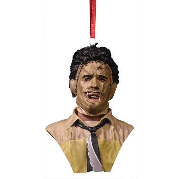 TOTS Texas Chainsaw Massacre Leatherface Holiday Horrors Ornament NEW - Picture 2 of 3